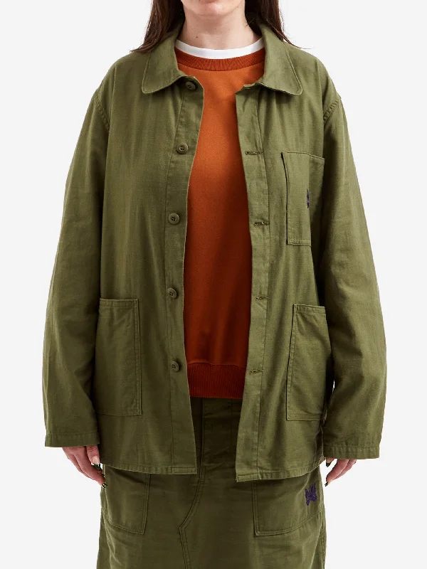 Discount Days Needles D.N. Coverall - Back Sateen - Olive