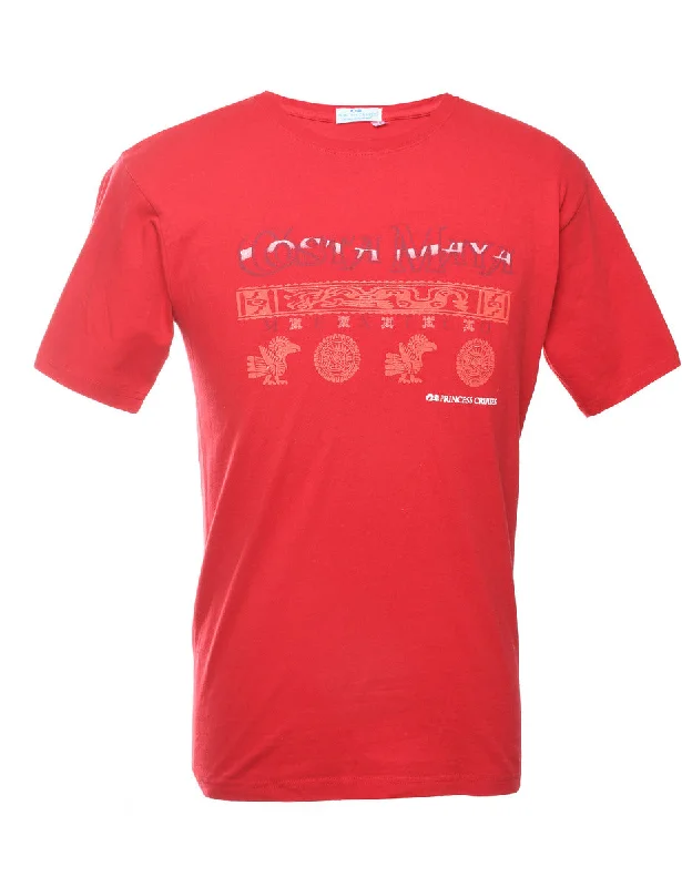Best Bargains 2000s Costa Maya Printed T-shirt - M