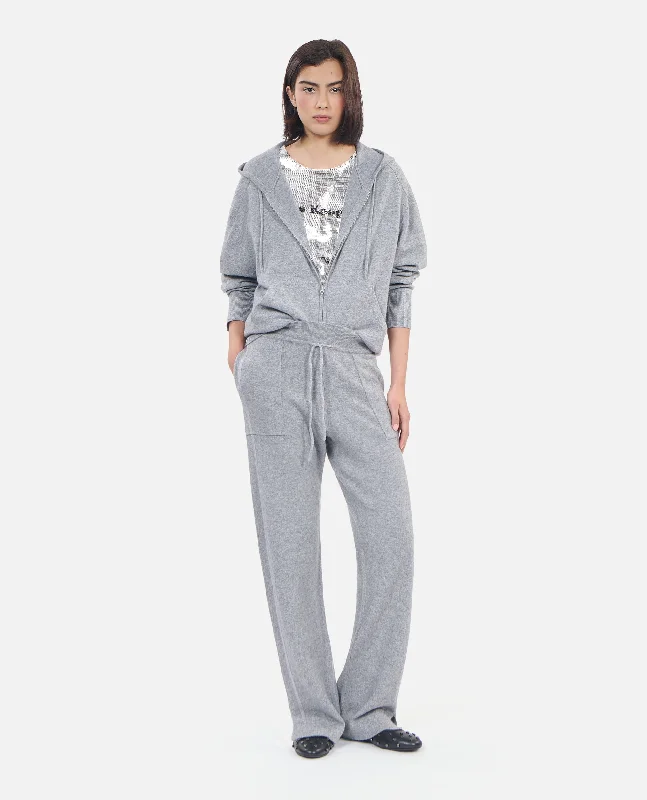 Extra Savings Wool And Cashmere Hoodie | Women | Middle Grey Mel