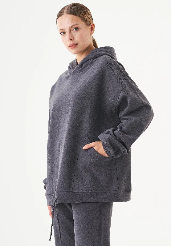 Major Savings Hande Soft Touch Oversize Organic Cotton Hoodie Shadow