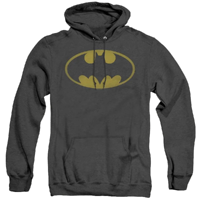 Warehouse Sale Dc Batman Washed Bat Logo - Heather Pullover Hoodie
