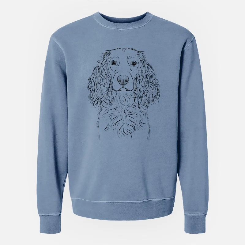 Best Bargains Bare Landry the Boykin Spaniel - Unisex Pigment Dyed Crew Sweatshirt