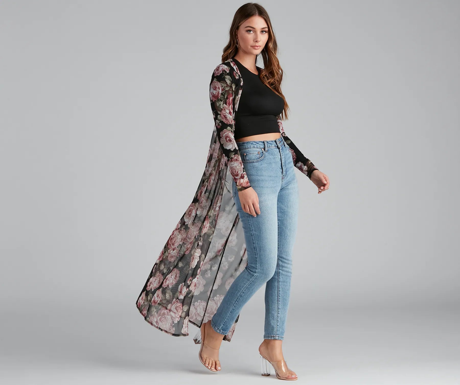 Customer Appreciation Sale Sweet Intentions Floral Printed Duster