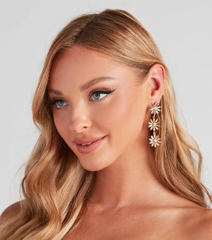 Big Discounts Flower Child Statement Earrings