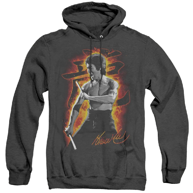 Bargain Blast Bruce Lee Dragon Fire - Heather Pullover Hoodie