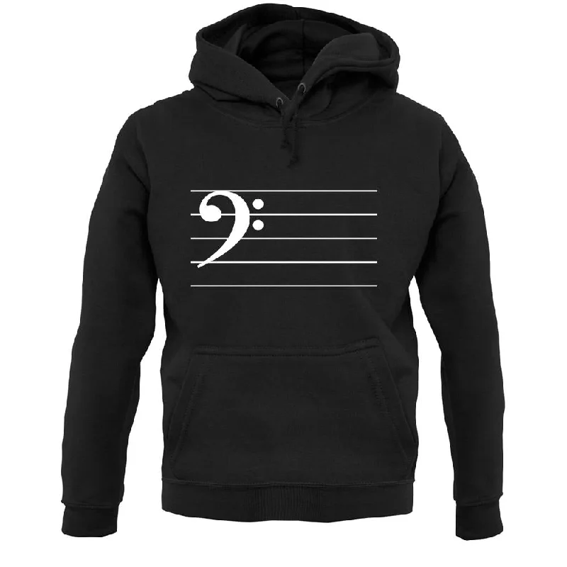 Amazing Deals Bass Cleff Unisex Hoodie