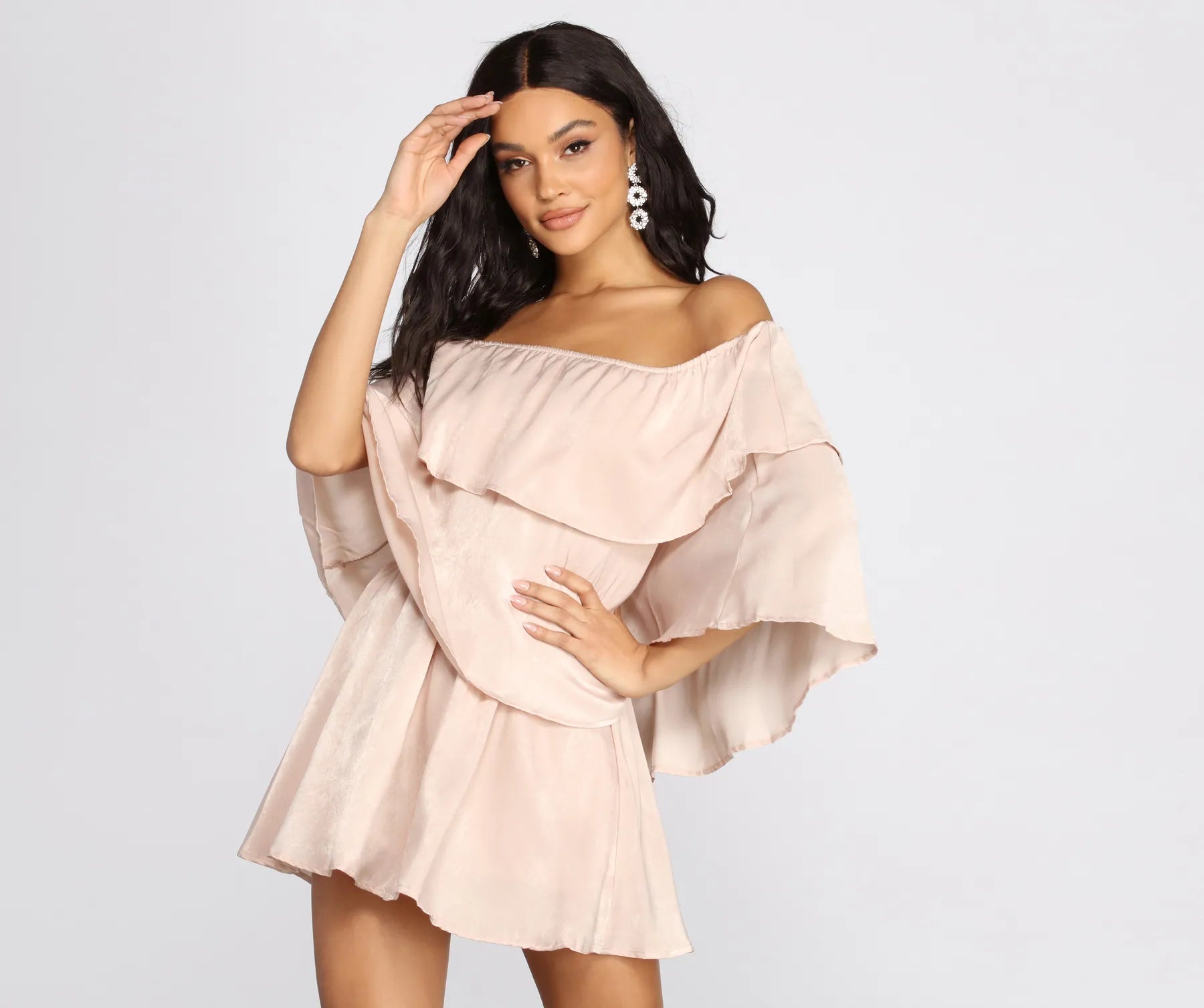Take Advantage Ravishing Ruffles Mini Dress
