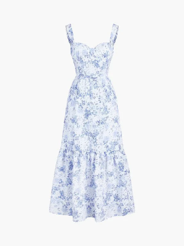 Discount Extravaganza Floral Zippered Dress with Pockets