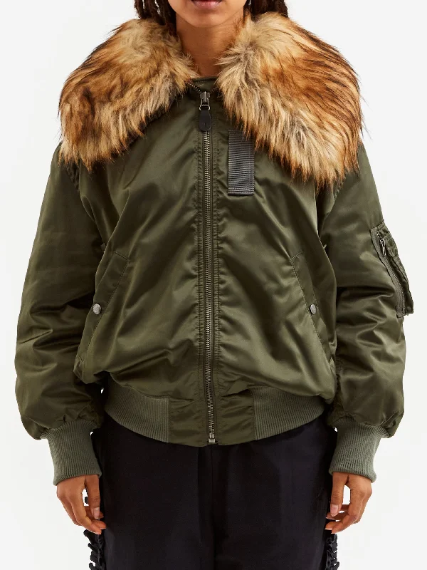 Get It Before It’s Gone RhodolirioN B-15 Type Big Collar Jacket - Army Twill