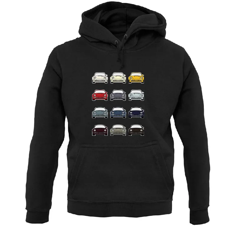 Final Sale Box 959 T 12 Colour Grid Unisex Hoodie