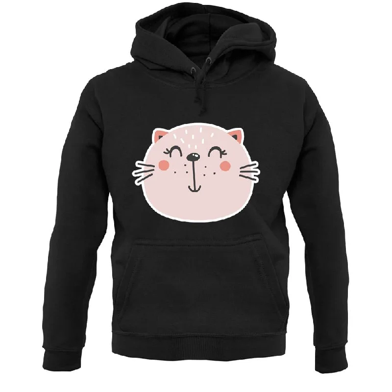 Doorbuster Deal Smiley Face Cat Unisex Hoodie