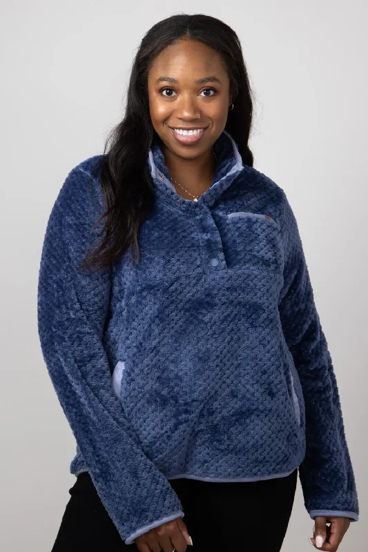 Simply Southern Simply Soft Pullover for Women in Navy | PP-0224-PULL-SMPSFT-SPACE