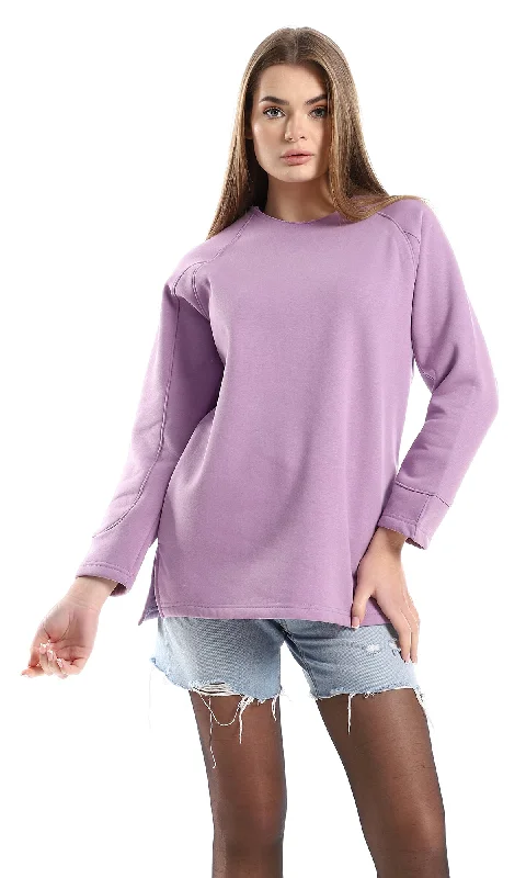 Price Drop Alert O161593 Unfinished Cole Slip On Sweatshirt - Lilac