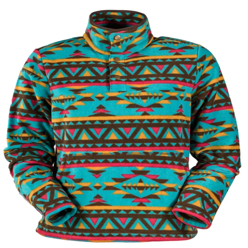 Exclusive Savings Outback Trading Company® Ladies Delaney Henley Turquoise Jacket 40227-TUR