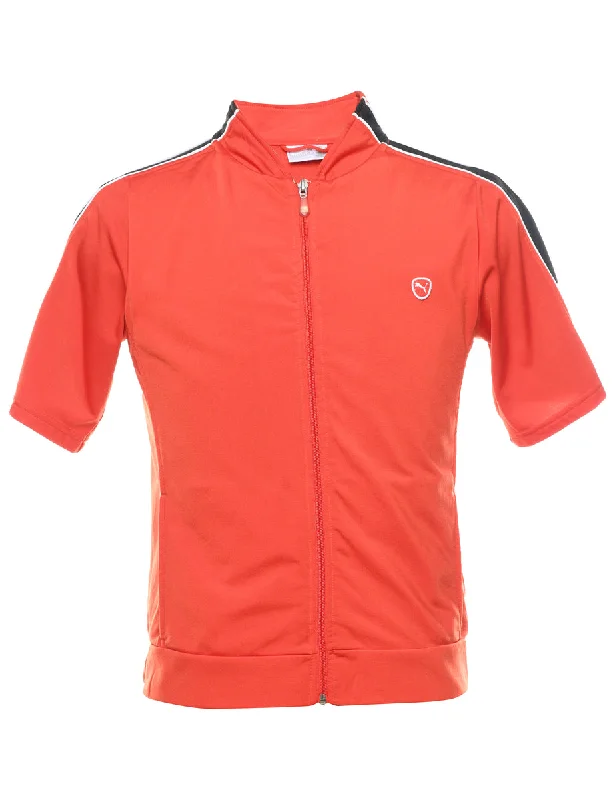 Early Access Puma Red Short Sleeve Track Top - S