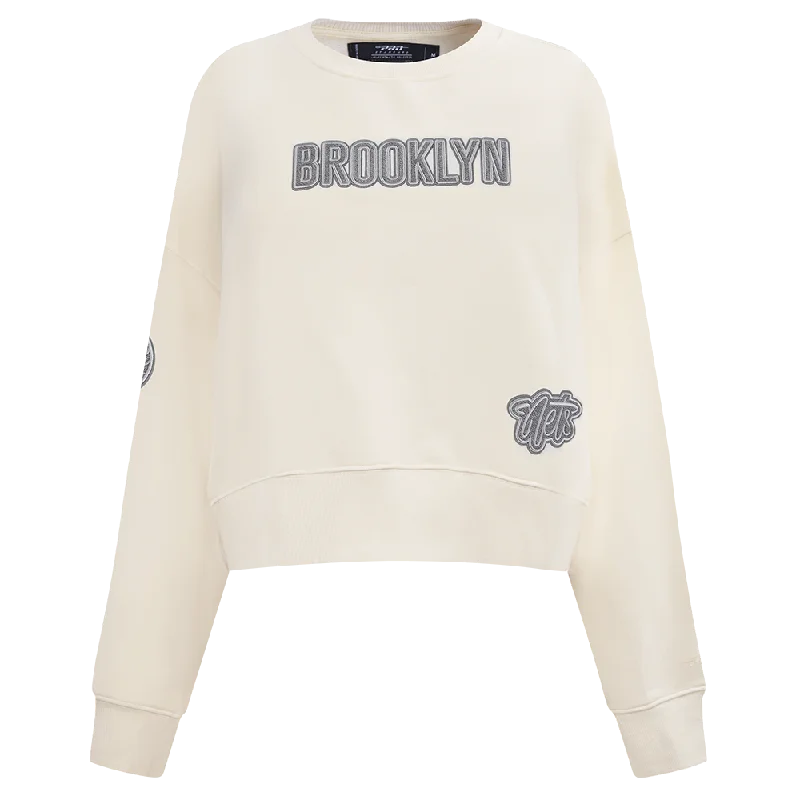 Massive Deals SUDADERA DE CUELLO REDONDO NBA BROOKLYN NETS REVERSE FRENCH TERRY PARA MUJER Massive Deals SUDADERA DE CUELLO REDONDO NBA BROOKLYN NETS REVERSE FRENCH TERRY PARA MUJER