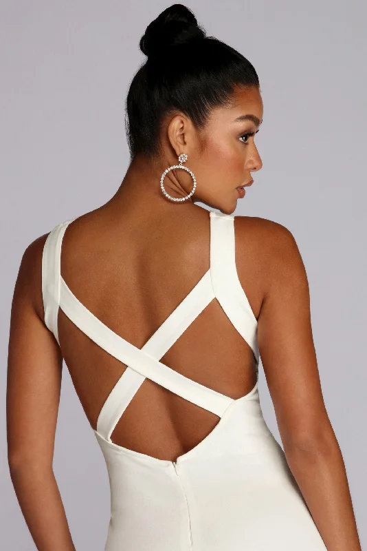 Fantastic Offers Cross Purposes Open Back Dress