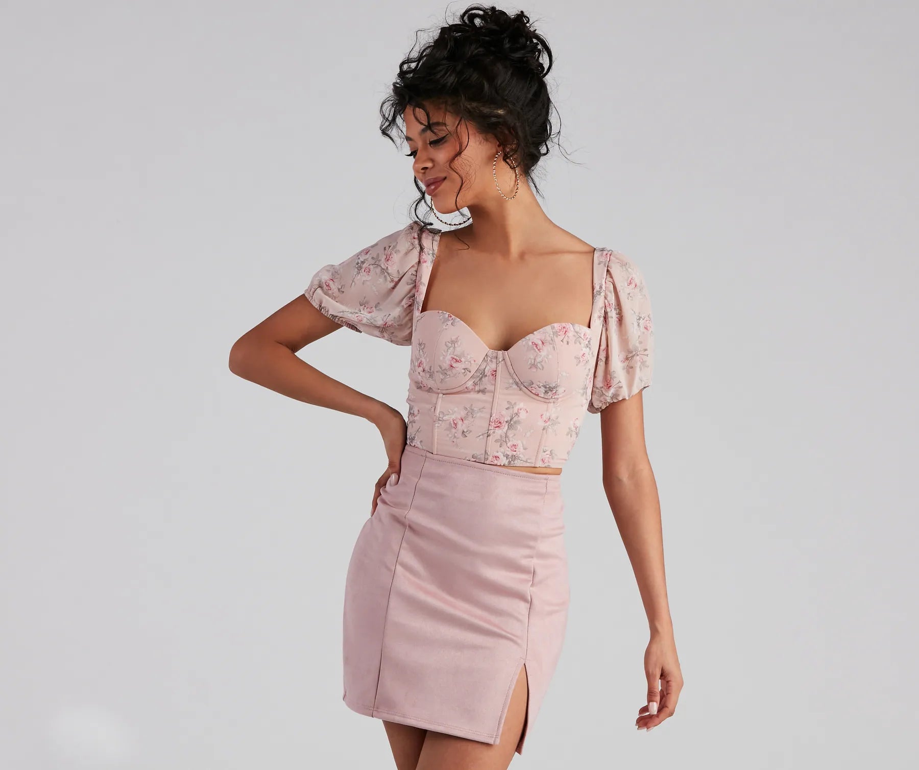 Buy More, Save More Dreamy Chic Floral Cropped Bustier