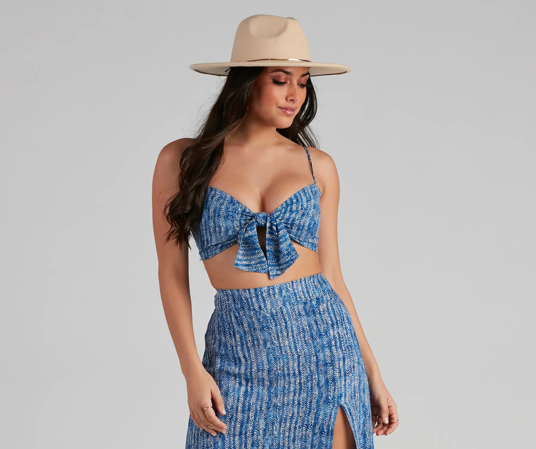 Don’t Miss Out Girl's Trip Boho Tie-Front Top