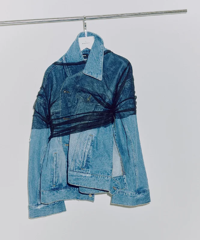 2way Oversizedd Denim Jacket