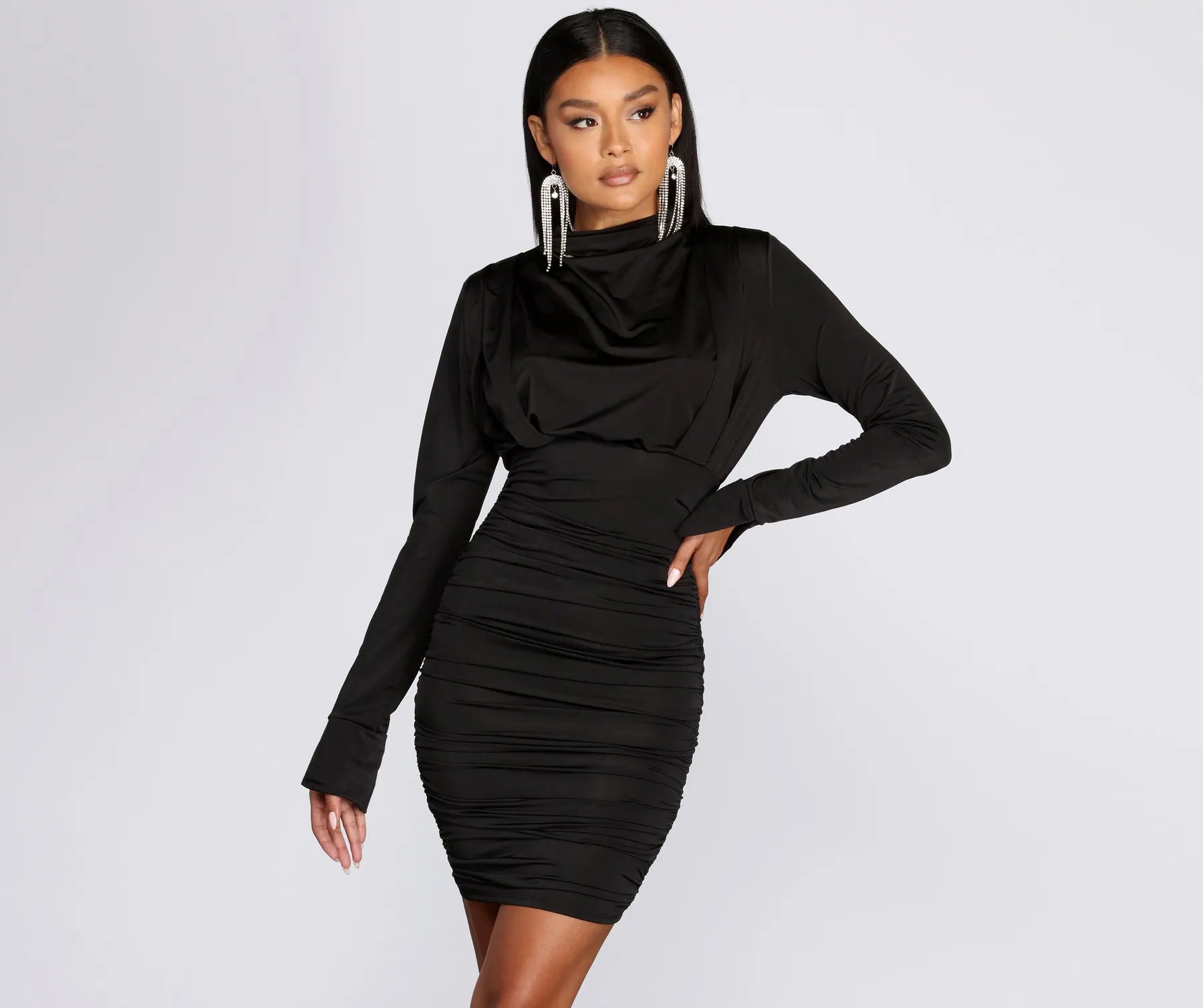 Last Chance Stunning And Chic Mini Dress