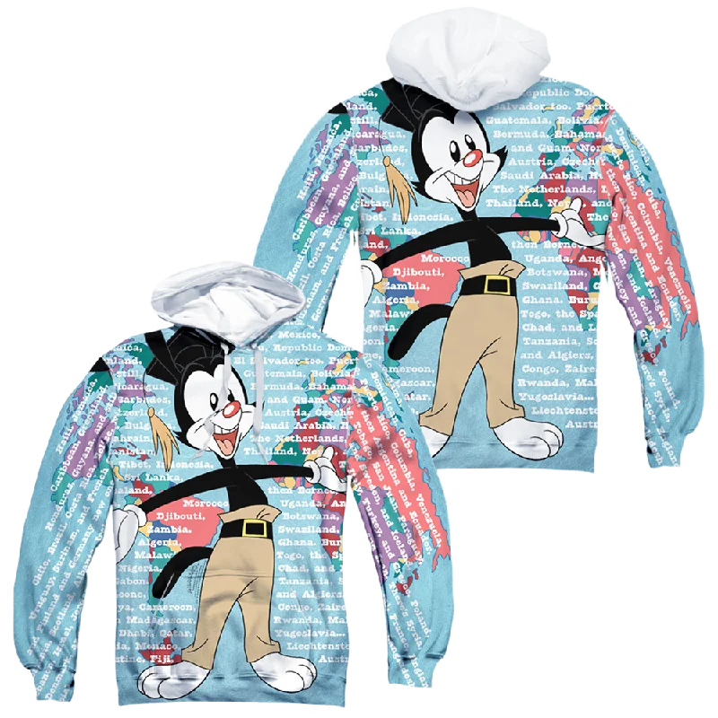 Big Savings Animaniacs Yakko World (Front/Back Print) - All-Over Print Pullover Hoodie