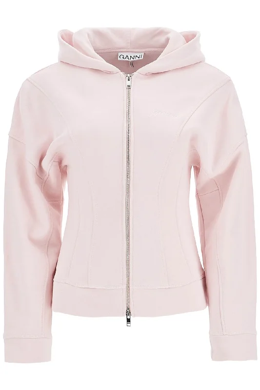 Hooded Slim-fit Sweat  - Pink