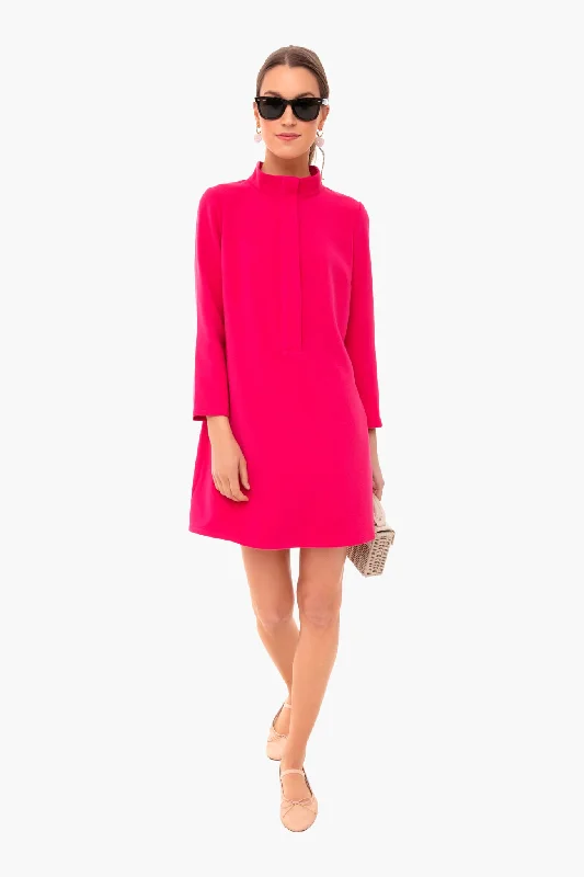 Midnight Madness Fuchsia Stretch Crepe Avery Dress