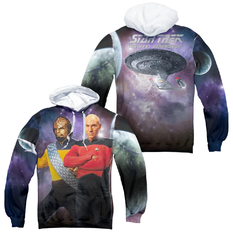 Instant Savings Star Trek The Next Generation Tng (Front/Back Print) - All-Over Print Pullover Hoodie
