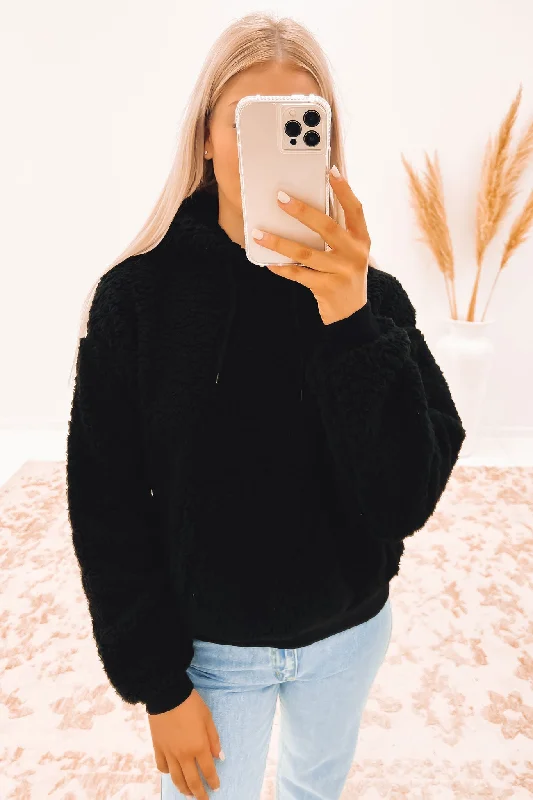 Price Drop Cloud Sherpa Hood Black