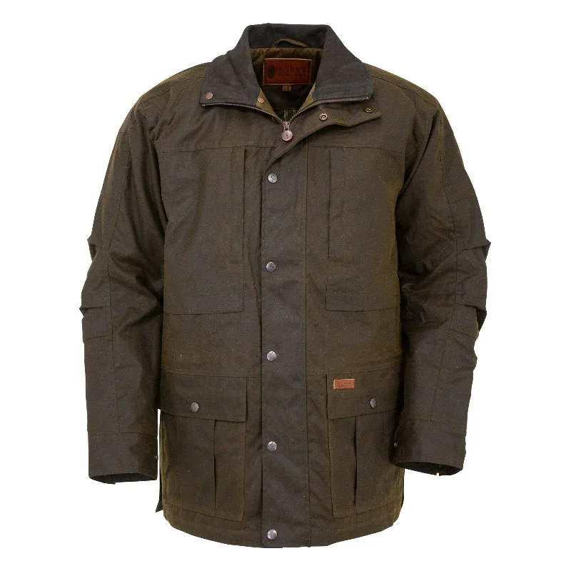 Discount Mania Outback Trading Company® Men's Deer Hunter Brown Oilskin Jacket 2180-BNZ