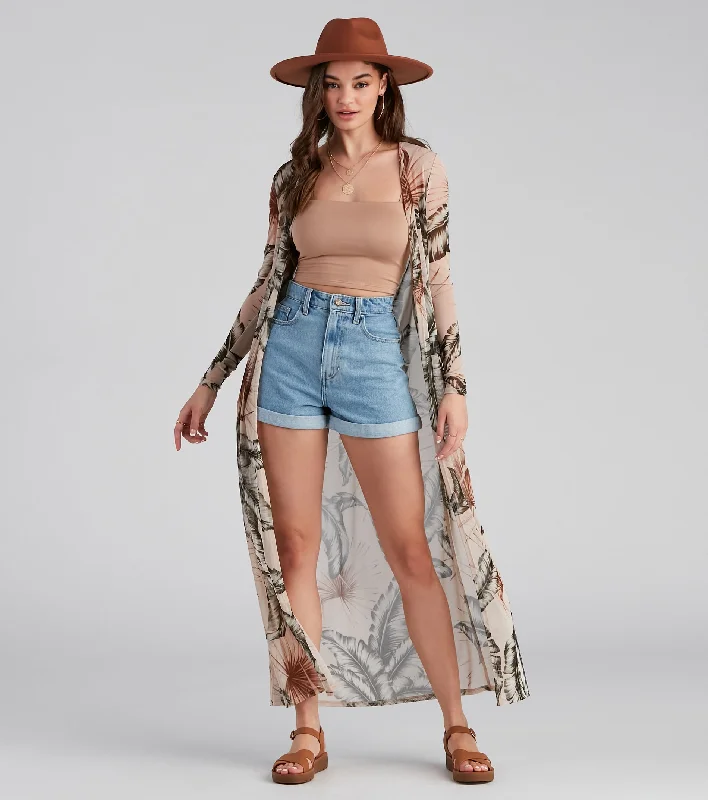 Exclusive Preview Tropical Toucan Long Mesh Duster
