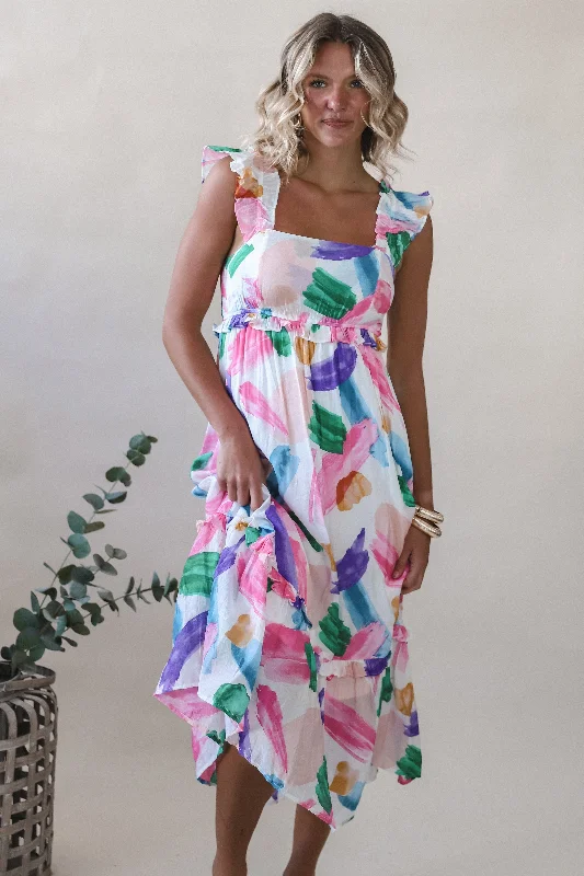 Unmissable Offer Brush Stroke Dress
