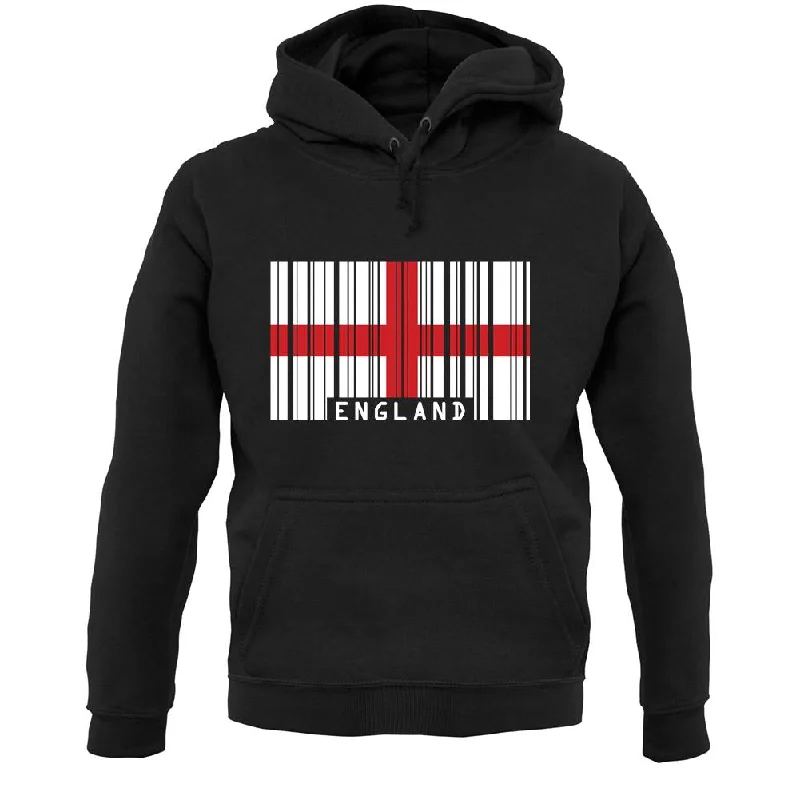Instant Discount England Barcode Style Flag Unisex Hoodie