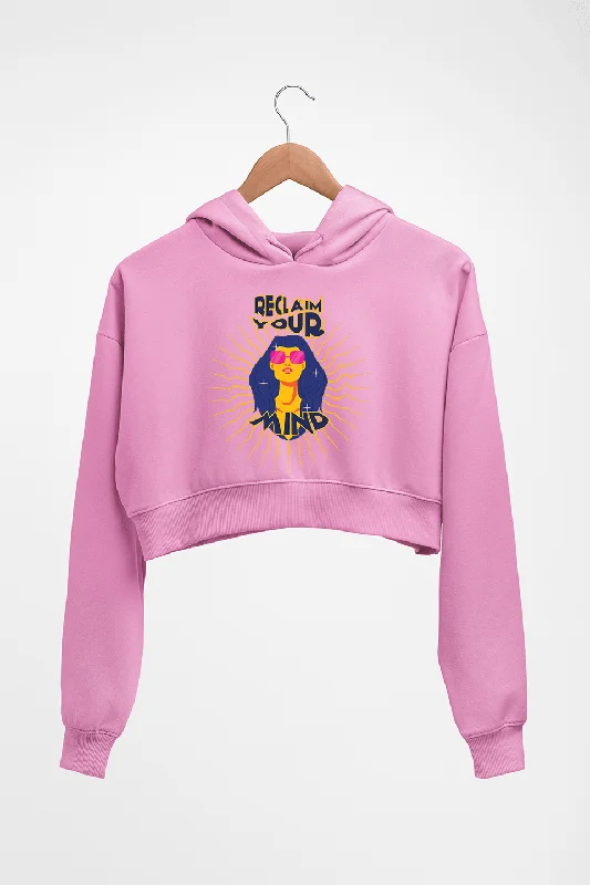 Fantastic Deals Psychedelic Mind Crop HOODIE FOR WOMEN