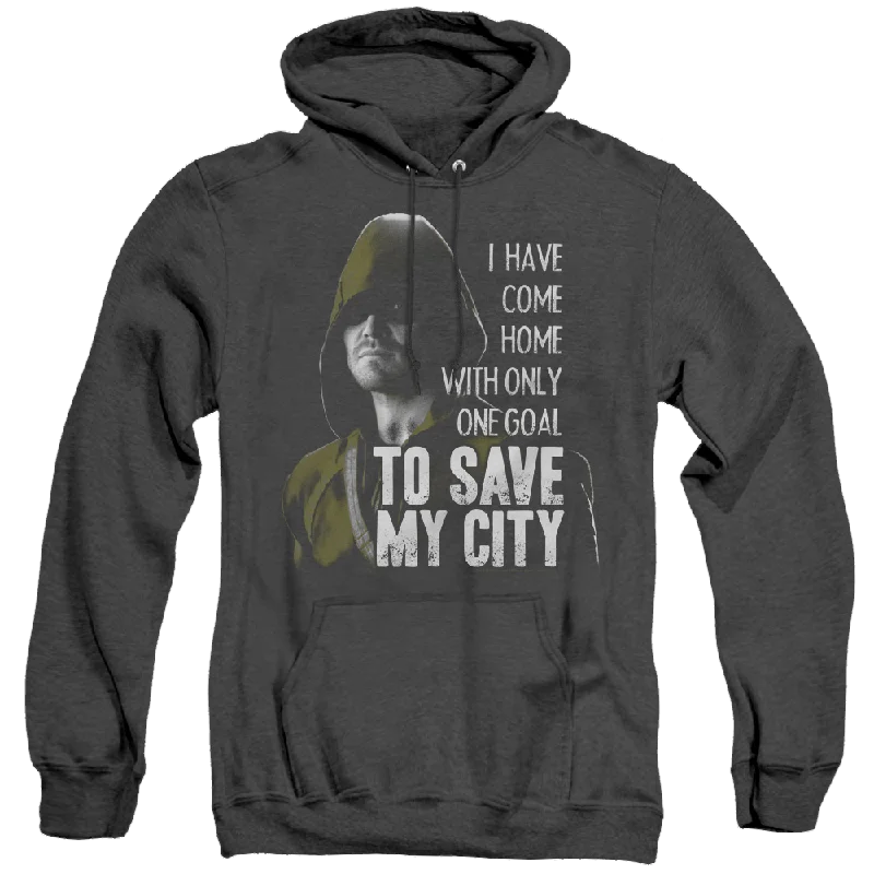 Instant Discount Arrow The Television Series Save My City - Heather Pullover Hoodie