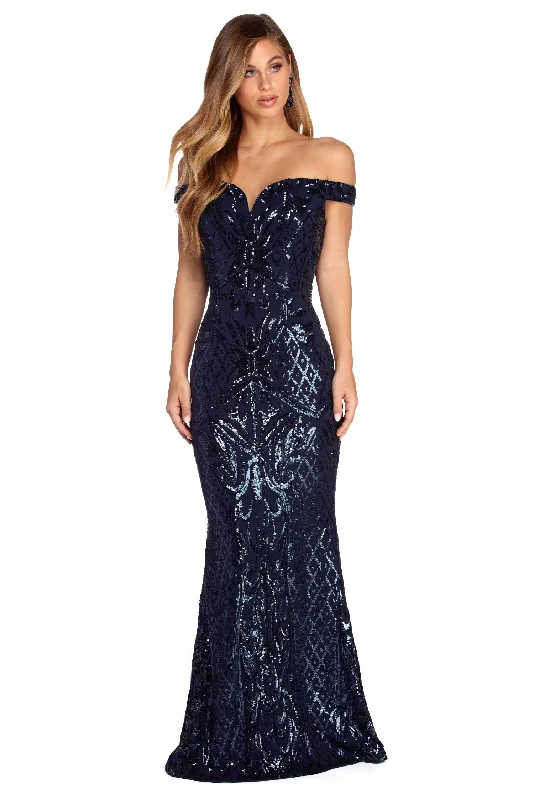 Price Fest Cara Formal Sweetheart Sequin Dress