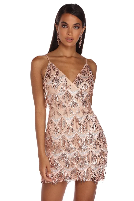 Stock Clearance Alexia Fab Fringed Dress