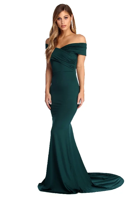 Super Deal Corina Formal Off The Shoulder Dress