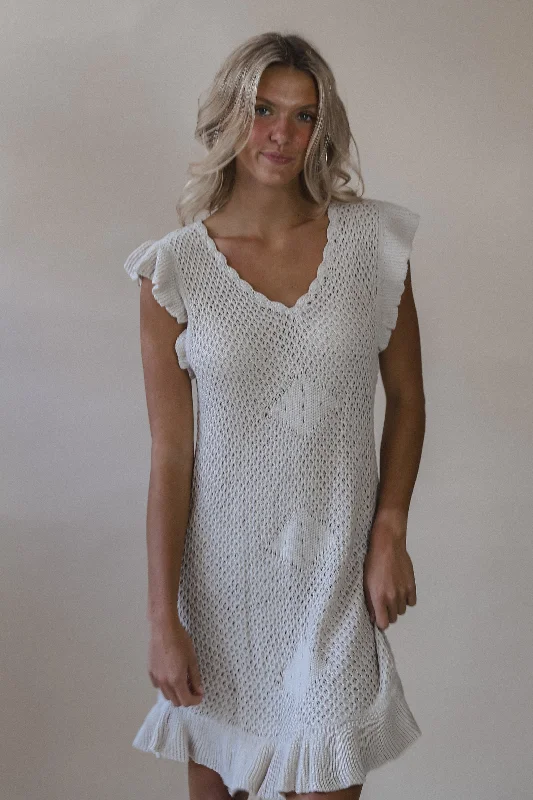 Get It Before It’s Gone Delia Crochet Mini Dress