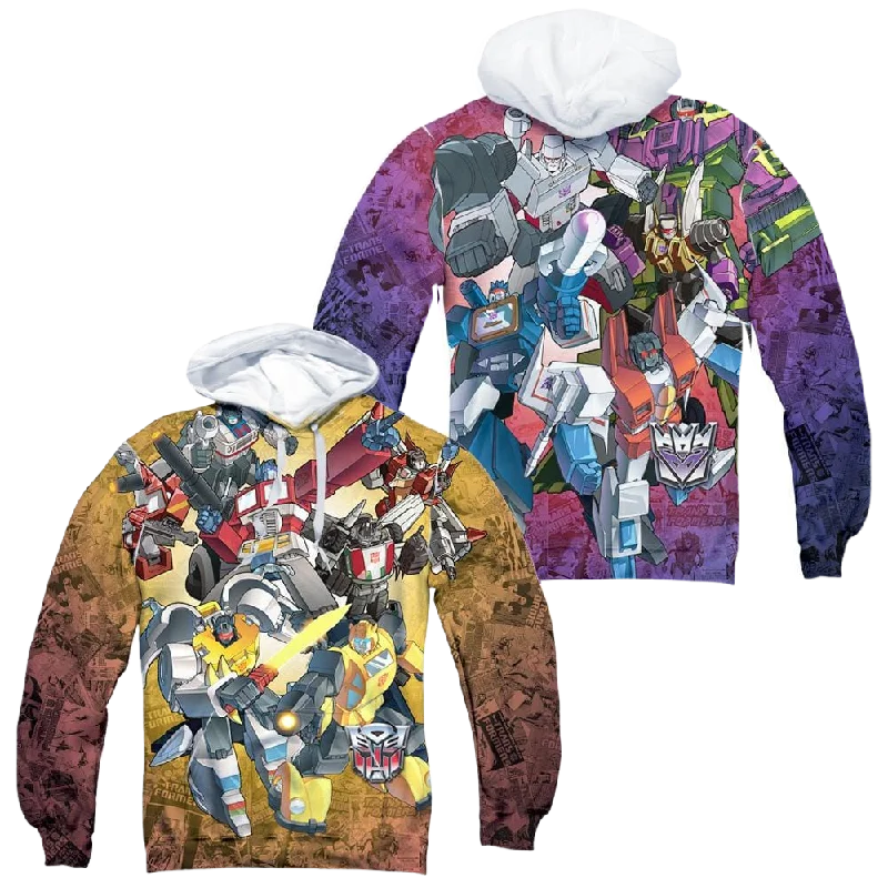 Limited Quantity Transformers Autobots V Decepticons - All-Over Print Pullover Hoodie