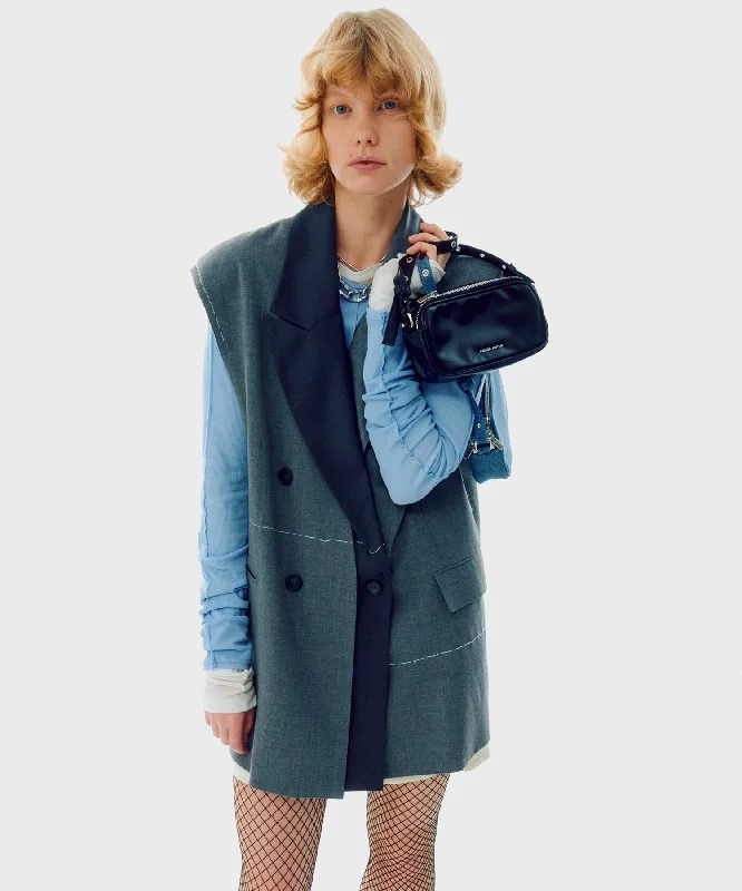 Super Deal 【SALE】Double Color Hand Stitched Gilet