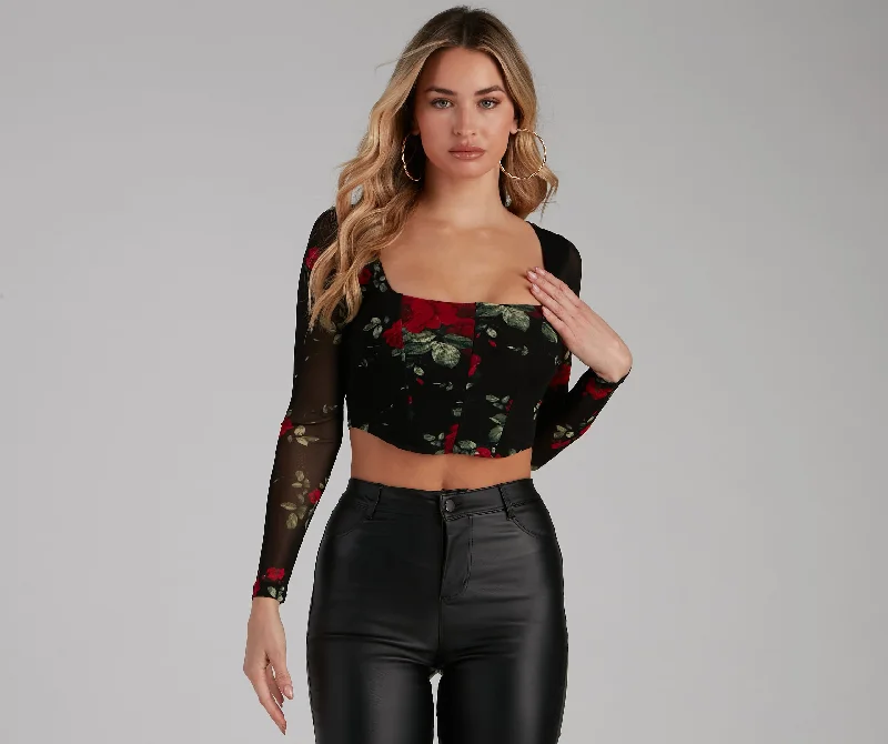 Exclusive Savings Love At First Rose Bustier Top