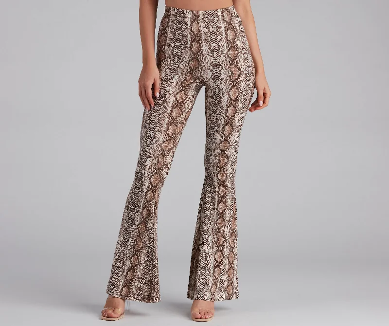 Daily Specials Snake Vibes Flare Pant