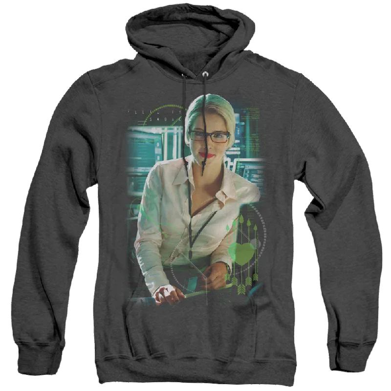 Hurry In Arrow The Television Series Felicity Smoak - Heather Pullover Hoodie