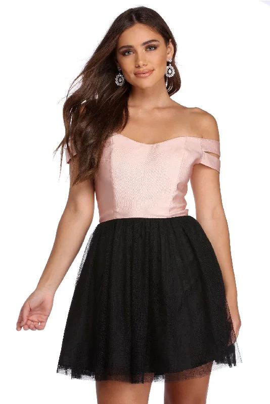 Limited Stock Katie Off The Shoulder Tulle Dress