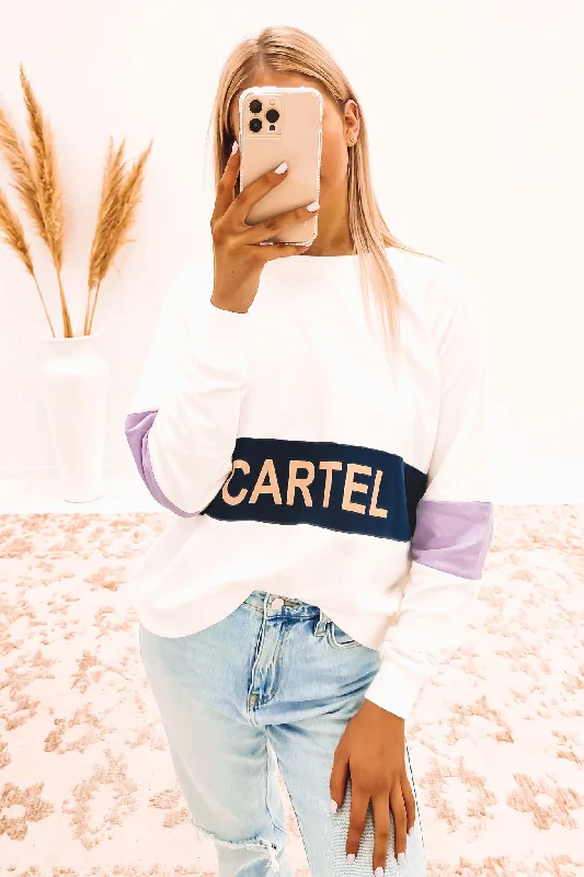 Limited Stock Matilda Sweater Navy Lilac