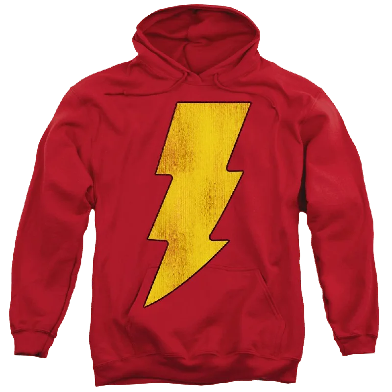 Price Reduction DC Comics Shazam Logo Distressed - Pullover Hoodie