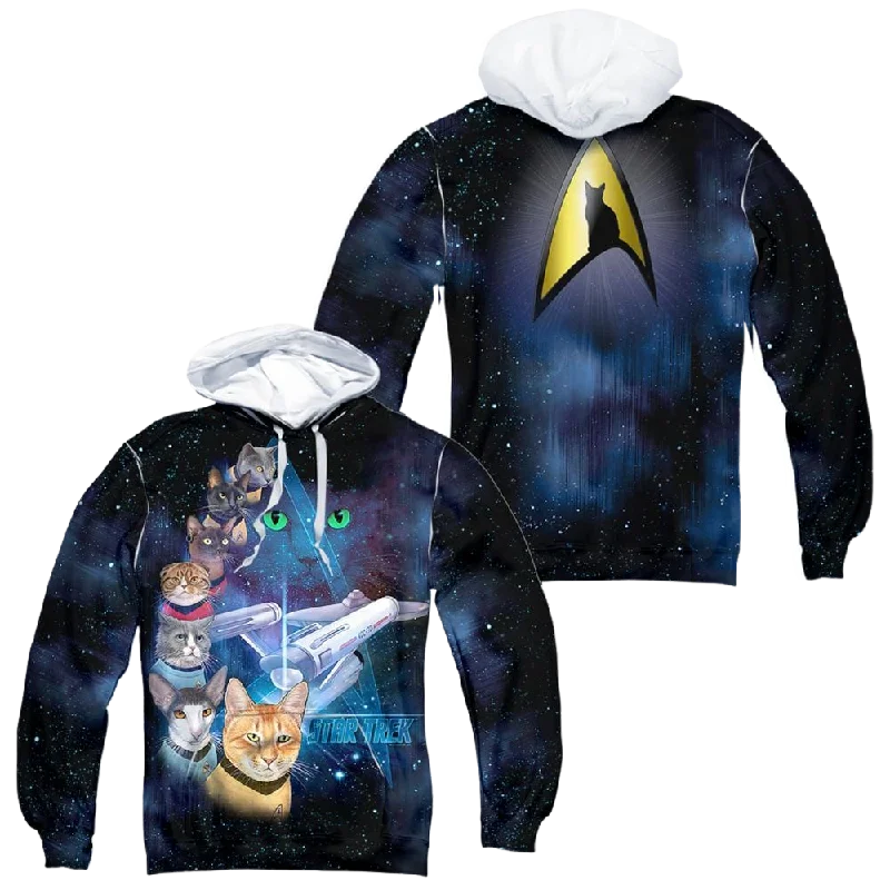 Grand Opening Sale Star Trek The Original Series Cast Of Cats - All-Over Print Pullover Hoodie