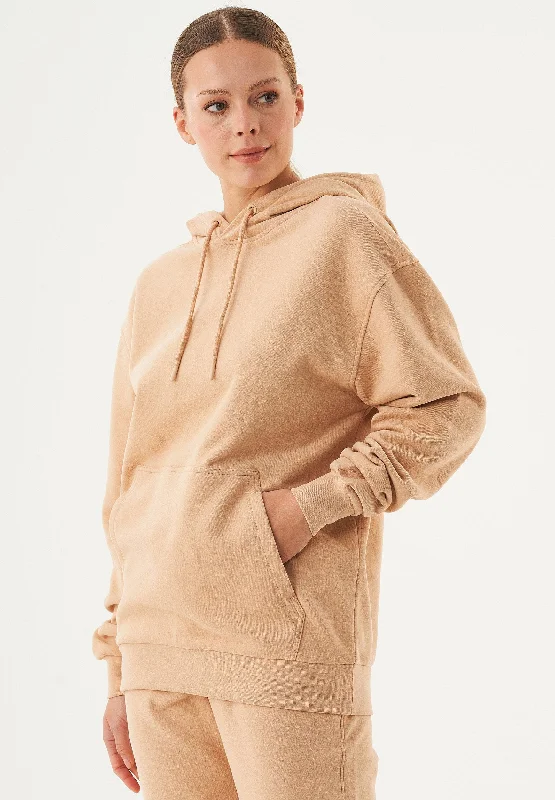 Can't Miss Halki Unisex Soft Touch Organic Cotton Hoodie Beige